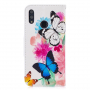 Pokrowiec flip motyle do Huawei P Smart (2019) / Honor 10 Lite - kolorowy
