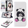 Pokrowiec flip panda do Honor 10 Lite / Huawei P Smart (2019) - biały