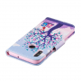 Pokrowiec flip drzewo i sowy do Honor 10 Lite / Huawei P Smart (2019) - kolorowy