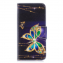 Pokrowiec flip motyl do Honor 10 Lite / Huawei P Smart (2019) - czarny