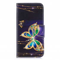 Pokrowiec flip motyl do Honor 10 Lite / Huawei P Smart (2019) - czarny