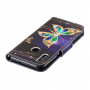 Pokrowiec flip motyl do Honor 10 Lite / Huawei P Smart (2019) - czarny