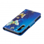 Pokrowiec flip motyle do Huawei P30 - niebieski