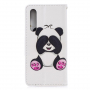 Pokrowiec flip panda do Huawei P30 - biały