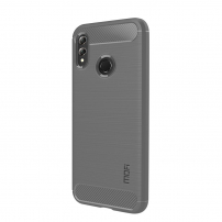 Mofi etui plastikowe z teksturą szlifowaną do Honor 10 Lite - szare