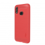 Mofi etui plastikowe z teksturą szlifowaną do Honor 10 Lite - czerwone