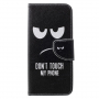 Pokrowiec flip Don't touch my phone do Honor 10 - czarny
