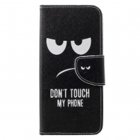 Pokrowiec flip Don't touch my phone do Honor 10 - czarny