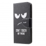 Pokrowiec flip Don't touch my phone do Honor 10 - czarny