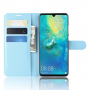 Litchi pokrowiec flip do Huawei P30 Pro - niebieski