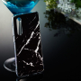 Etui plastikowe marmur do Huawei P30 - czarne