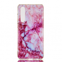 Etui plastikowe marmur do Huawei P30 - różowe