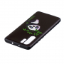 Etui plastikowe panda z bambusem do Huawei P30 Pro - czarne
