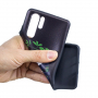 Etui plastikowe panda z bambusem do Huawei P30 Pro - czarne