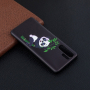 Etui plastikowe panda z bambusem do Huawei P30 Pro - czarne