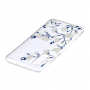 Etui plastikowe białe kwiaty do Huawei P30 Pro - przezroczyste