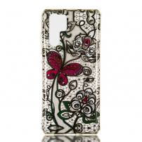 Etui plastikowe motyl z koronką do Huawei P30 Pro - przezroczyste
