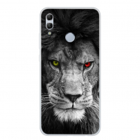 Etui plastikowe lew do Honor 10 Lite - czarno-białe