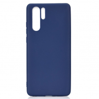 Etui plastikowe do Huawei P30 Pro - ciemnoniebieskie