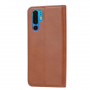 Pokrowiec skórzany flip do Huawei P30 Pro - brązowy