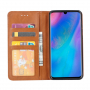 Pokrowiec skórzany flip do Huawei P30 Pro - brązowy
