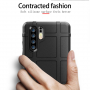 Solidne etui z teksturą kratową do Huawei P30 Pro - czarny