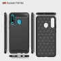 Etui plastikowe z teksturą szlifowaną do Huawei P30 Lite - czarne