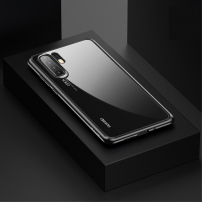 Usams Mant etui przezroczyste z ramką do Huawei P30 Pro - czarne