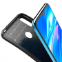 Etui plastikowe z teksturą karbonu do Huawei Y7 (2019) - czarne