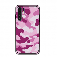 Nxe etui plastikowe wzór moro do Huawei P30 Pro - różowe