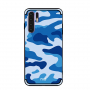 Nxe etui plastikowe wzór moro do Huawei P30 Pro - niebieskie