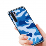 Nxe etui plastikowe wzór moro do Huawei P30 Pro - niebieskie