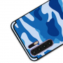 Nxe etui plastikowe wzór moro do Huawei P30 Pro - niebieskie