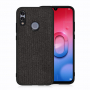 Etui z teksturą tkaniny do Huawei P Smart (2019) / Honor 10 Lite - czarne