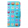 Pokrowiec flip sowa do Huawei P30 Lite - niebieski