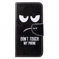 Pokrowiec flip Don't touch my phone do Huawei P30 Lite - czarny