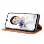Pokrowiec flip vintage do Honor 10 Lite / Huawei P Smart (2019) - brązowy