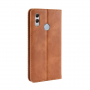Pokrowiec flip vintage do Honor 10 Lite / Huawei P Smart (2019) - brązowy