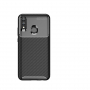 Etui plastikowe z teksturą karbonu do Honor 10 Lite / Huawei P Smart (2019) - czarne
