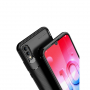 Etui plastikowe z teksturą karbonu do Honor 10 Lite / Huawei P Smart (2019) - czarne