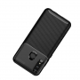Etui plastikowe z teksturą karbonu do Honor 10 Lite / Huawei P Smart (2019) - czarne