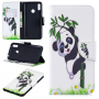 Pokrowiec flip panda do Huawei Y7 (2019) - biały
