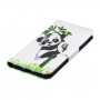 Pokrowiec flip panda do Huawei Y7 (2019) - biały