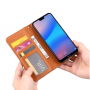 Pokrowiec portfelowy flip do Huawei P20 Lite - brązowy