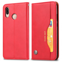 Pokrowiec portfelowy flip do Huawei P20 Lite - czerwony