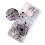 Etui plastikowe z pływającymi cekinami do Huawei P30 - srebrne
