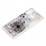 Etui plastikowe z pływającymi cekinami do Huawei P30 - srebrne