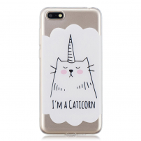 Etui plastikowe caticorn do Huawei Y5 (2018) - białe