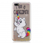 Etui plastikowe caticorn do Huawei Y5 (2018) - przezroczyste