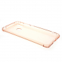 Etui plastikowe przezroczyste do Huawei Y7 (2019) - różowo-złote